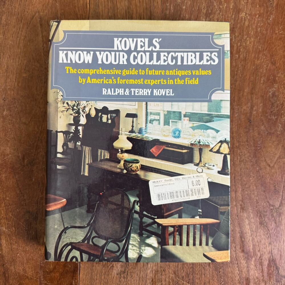 Kovel's Know Your Collectibles 1981 hard back book‎ Business planning Reference